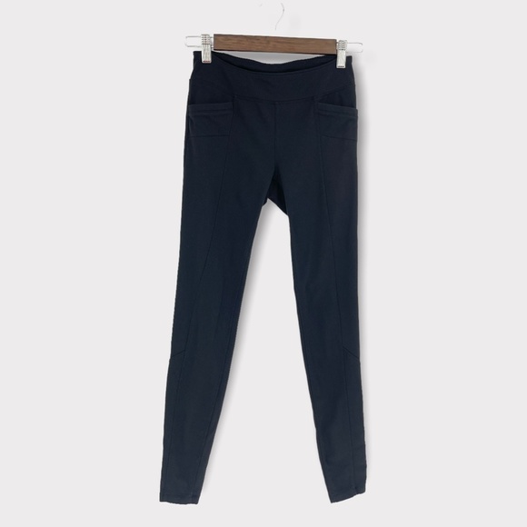 Athleta Black Pocket‎ Leggings - Picture 1 of 9